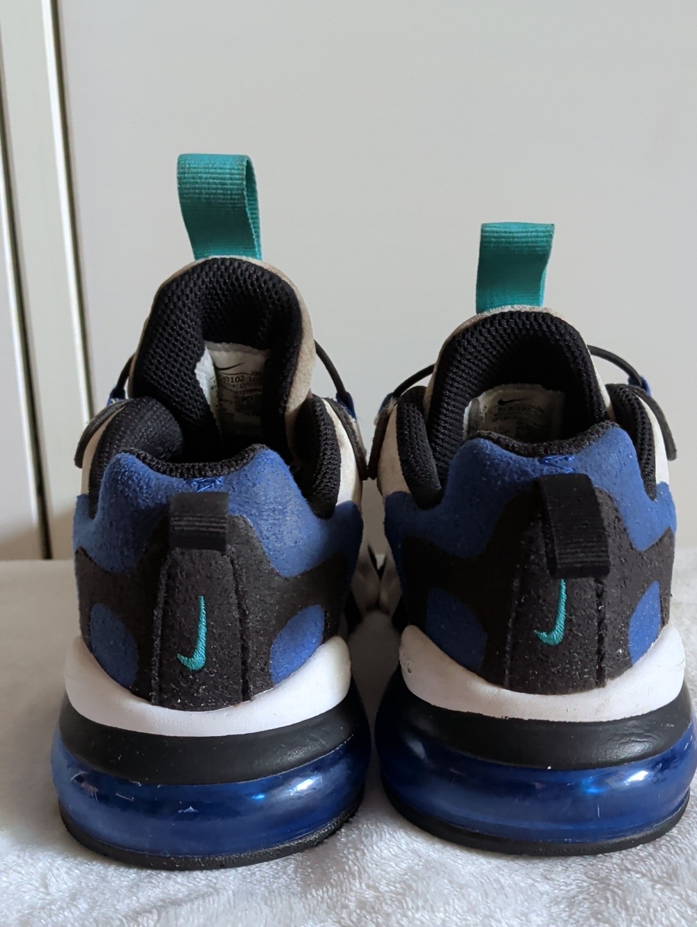 Nike Kids Blue, Black and Teal Air Bubble Sneakers - Picture 1 of 11